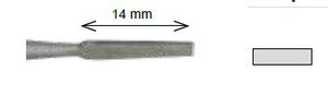 15-150  LIMA MINI ACERO PARALELA 2x1,2 mm.